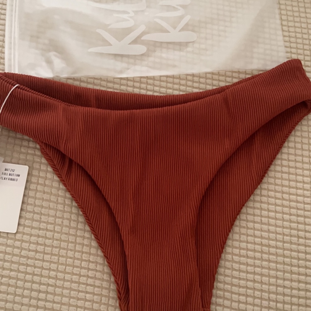 COPY - KULANI KINIS Clay Ribbed Bikini Bottom